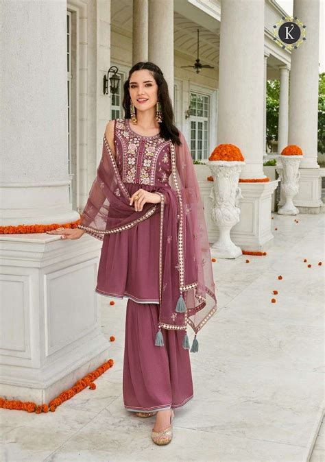 K Fashion Zoya Catalog Designer Wear Ready Made Top Bottom Dupatta ...