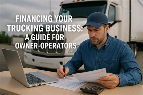 Financing Your Trucking Business: A Guide for Owner-Operators