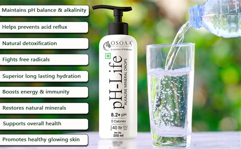 Osoaa pH-Life Alkaline Mineral Drops 8.2+ pH 0 Calories with 14 ...