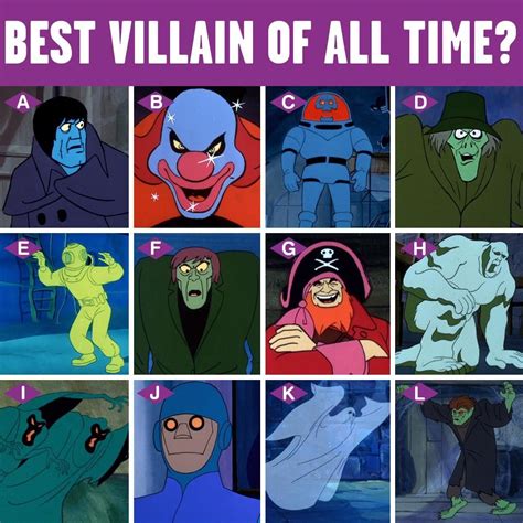 Classic Scooby Doo Villains