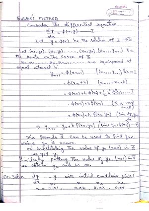 Runge Kutta method (numerical methods) - Numerical Methods - Studocu