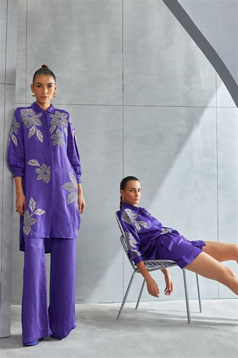 Wild Violet Boxy Tunic – Namrata Joshipura Online