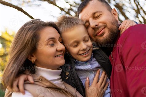 photographs of a happy traditional family close-up portrait of mom dad ...