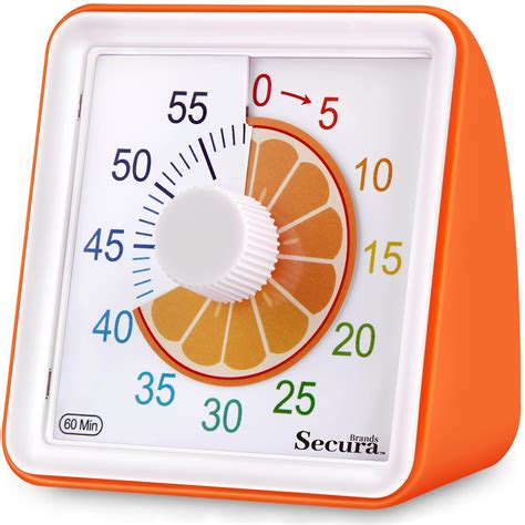 Secura Brands 60 Minute Visual Timer Timer For Kids Classroom ...