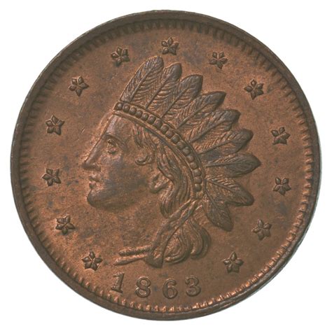 1863 Indian Head Not One Cent Civil War Token F-69/369a | Property Room