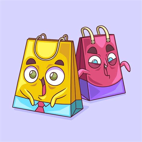 Shopping bag cartoon Images - Free Download on Freepik