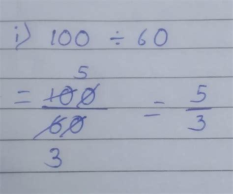 100÷60=integers 100÷60= - Brainly.in