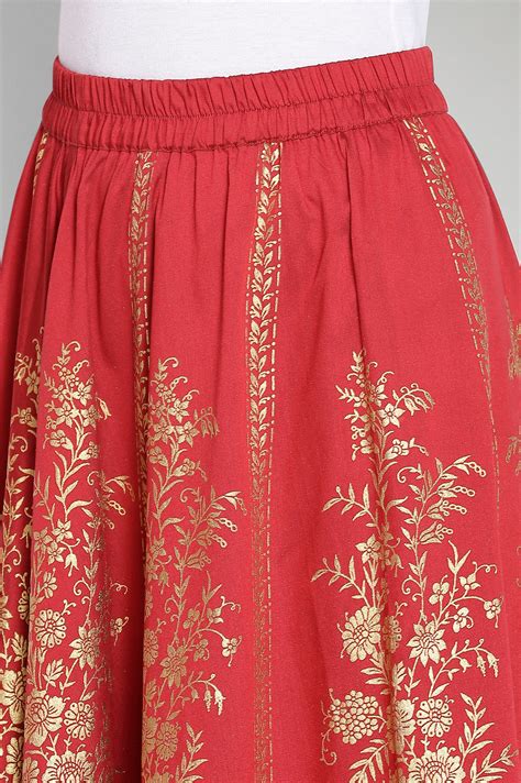 Buy Red Printed Top-Skirt- Dupatta Set Online for Woman | Shop for Aurelia