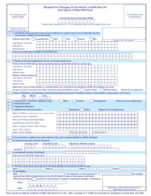 Fillable Online Fillable Online umatic Request For New PAN Card Or Fax ...