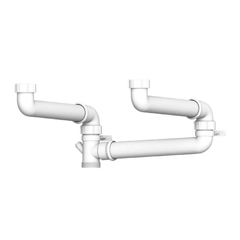 Kitchen Sink Double Bowl Space Saver Trap 50mm – Sunlight Bathrooms