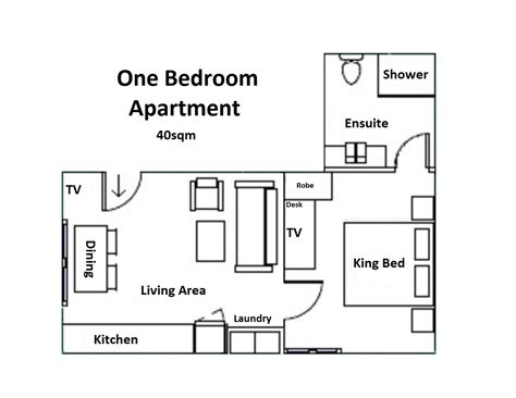 One Bedroom Flat Floor Plan House Plan Single Plans Storey Bedroom ...