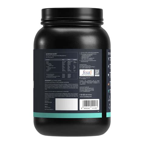 Buy NUTRABAY PURE 100% SOY PROTEIN ISOLATE UNFLAVOURED - 1KG Online ...