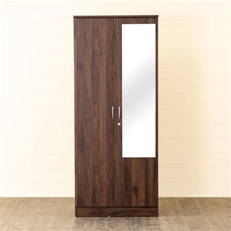 Buy Helios Lewis 2-Door Wardrobe with Mirror - Brown from Helios by ...
