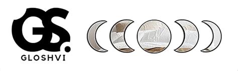 GloShvi Wood 5 Pieces Moon Phase Acrylic Mirror Set For Wall Decoration ...