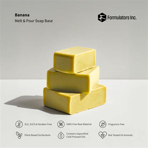 Banana Melt And Pour Soap Base (SLS, SLES & Paraben Free) – Formulators Inc