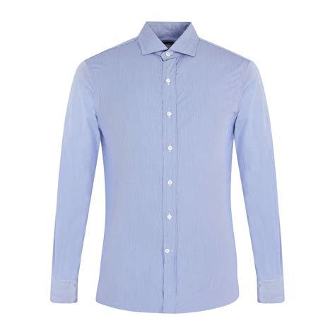 Buy Men Blue Solid Long Sleeve Formal Shirts Online - 528551 | The ...
