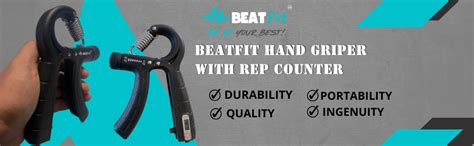 Buy Beatfit Adjustable Hand Grip Strengthner with rep counter for Men ...