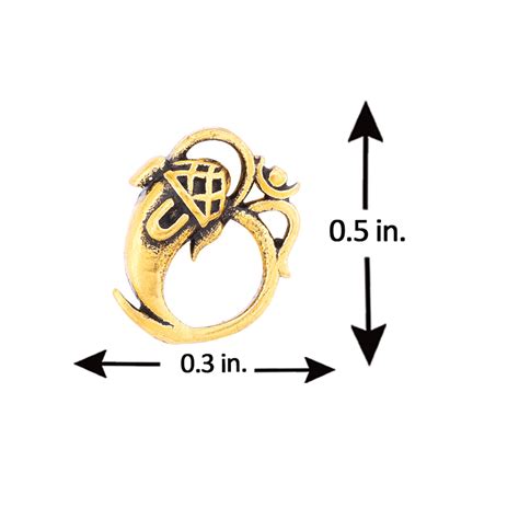 Religious Studs OM and Lord Ganesha Motif Stud Earring – VOYLLA