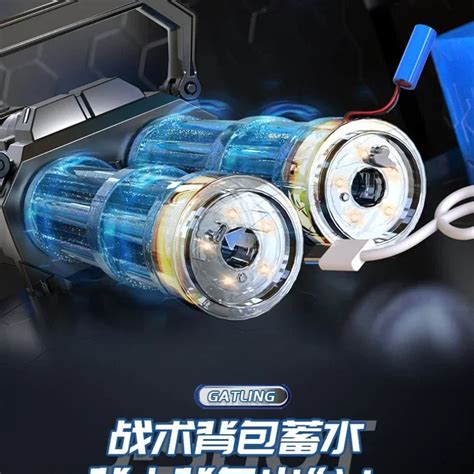 Spitfire Dual Tube Gatling Water Gun