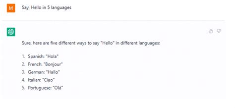 Chat GTP Translating Languages 的图像结果