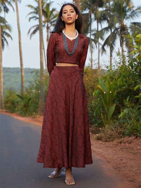 Buy Dazzling Crop-Top and Skirt Online @ Raisin Global