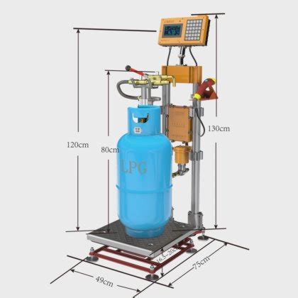 ATEX Explosion proof lpg filling scale easy to operate lpg gas cylinder ...