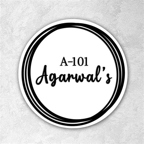 Get Customized Golden Acrylic Letters House Name Plate – Nutcase