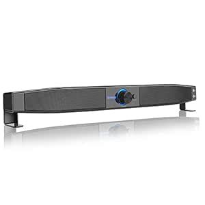 Festnight Smalody Soundbar USB Powered Speakers Home Theater 5W Stereo ...