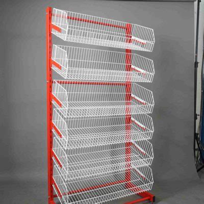 RAK DISPLAY TOKO NEW FRESNO T.180 SINGLE, 6 SUSUN KERANJANG