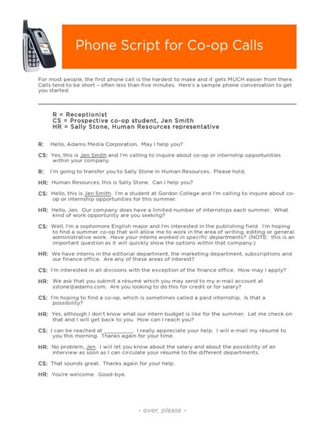 Image result for Sample Telephone Script