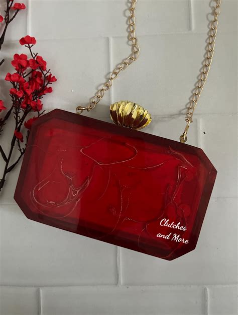 Dreamy Name Clutch Red – Clutches and More