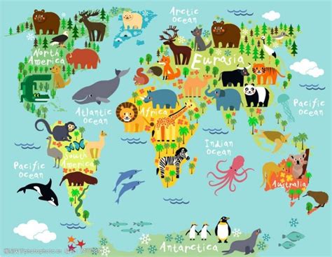 世界动物地图 的图像结果