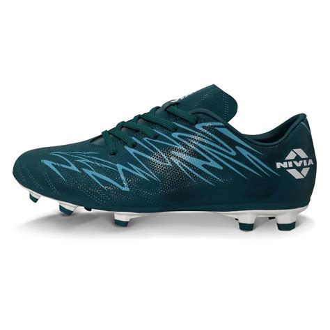 Nivia Encounter 11.0 Football Stud Shoes (Arabian Green) | sppartos