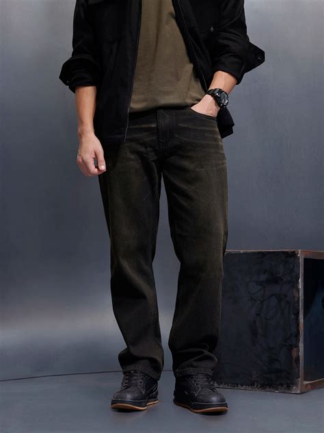 Casual Anti Fit Denim Jeans | Grey – Wrogn