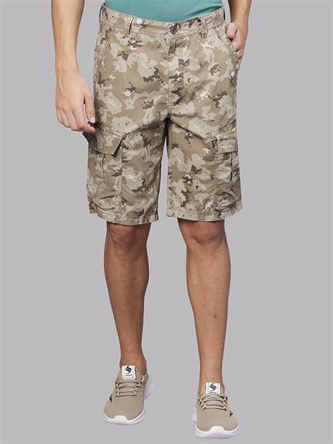 Monochrome Desert Brown Camo Print Cargo Shorts – Shop T-base