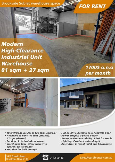 Small Business Warehouse Lease Flyer | Freelancer