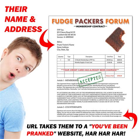 Fudge Packers Prank Letter – Design Doggie