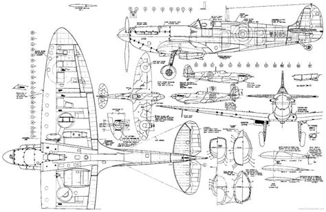 Image result for Spitfire Blueprints