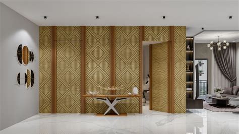 Two-toned Wooden Wall Paneling