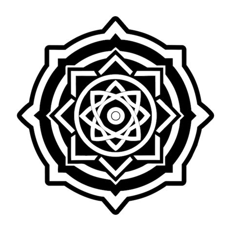 Set of buddhist soul symbols glyph style icons | Premium Vector
