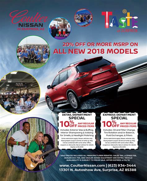 Coulter Nissan - Taste of Surprise Advertising Flyer on Behance