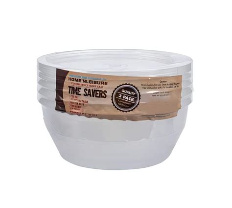 3 Piece Round Plastic Food Storage Containers Set | Shop Today. Get it Tomorrow! | takealot.com
