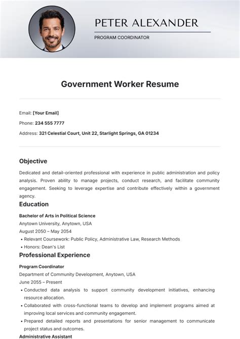 Free Federal Resume Templates to Edit Online and Download