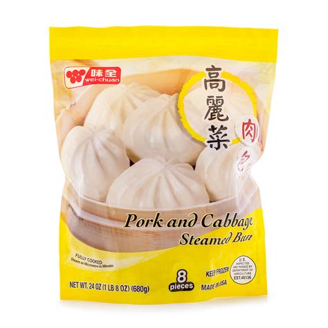 Get Wei-Chuan Cabbage and Pork Bun Steamed Bun 8ct, Frozen Delivered ...