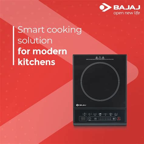 Bajaj Majesty ICX Neo 1600W Induction Glass Ceramic Cooktop With Pan ...