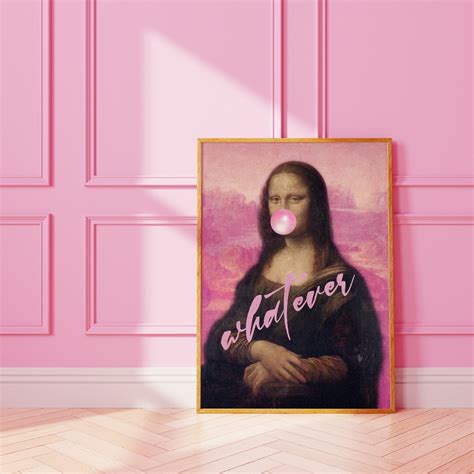 Mona Lisa Eclectic Altered Renaissance Art Wall Print, Large Printable ...
