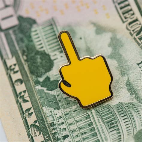 Middle finger Emoji Pin – hdqtrsnyc