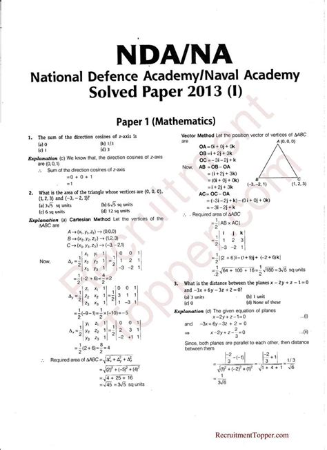 Image result for NDA Math Class