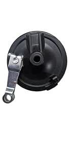 Electric Scooter Front Brake Drum Assembly, Black, Metal Construction ...