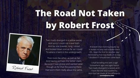The Road Not Taken | The Road Not Taken Poem Lyrics | The Road Not ...